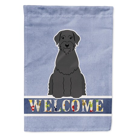 Carolines Treasures Giant Schnauzer Welcome Flag Canvas House Size BB5647CHF